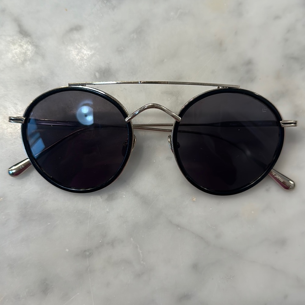 John Varvatos Men’s Style V523 Black/silver frame sunglasses